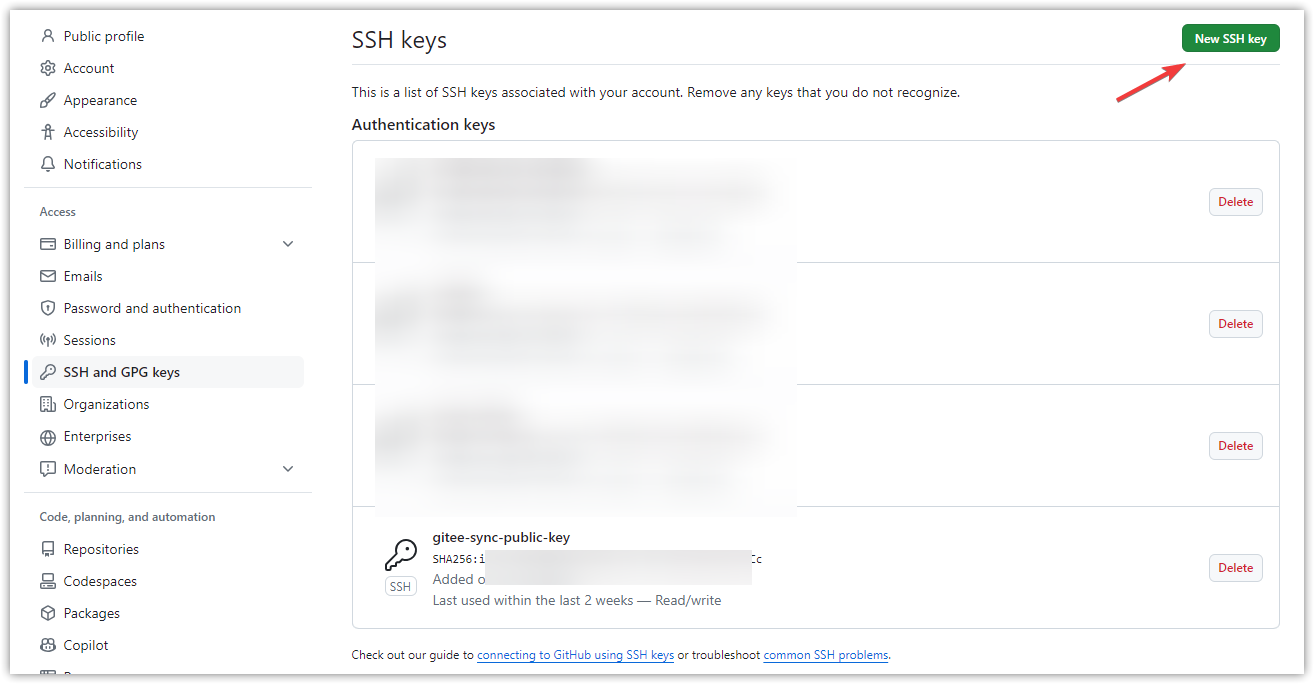 ssh key